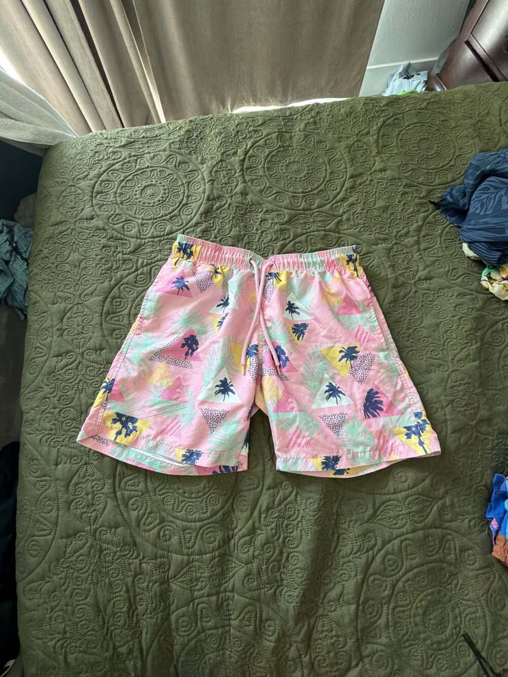 Free Planet Surf & Swim Tropical Print Swim Trunks